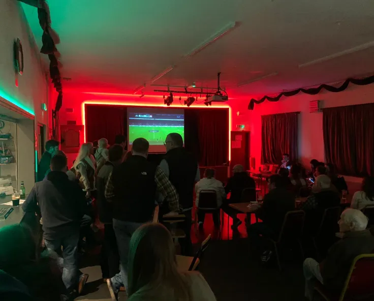 Stanton Lacy community enjoying the village hall